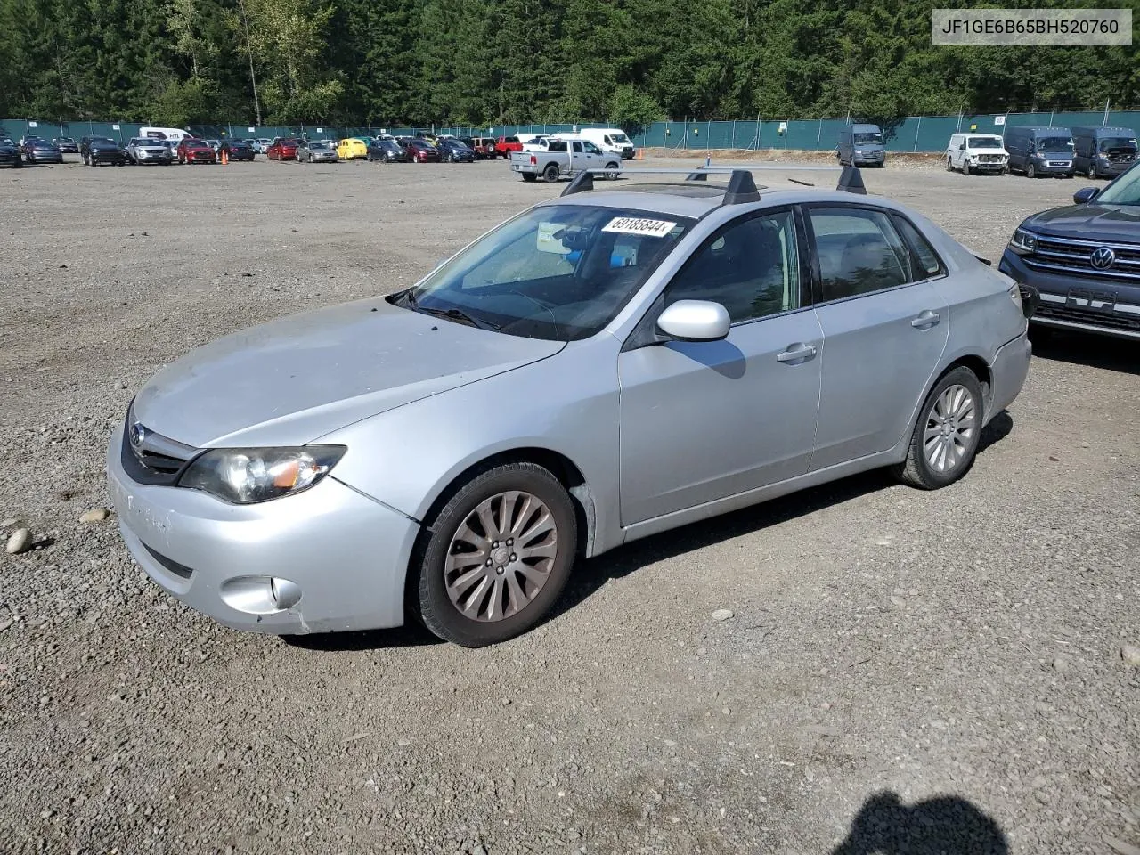 2011 Subaru Impreza 2.5I Premium VIN: JF1GE6B65BH520760 Lot: 69185844