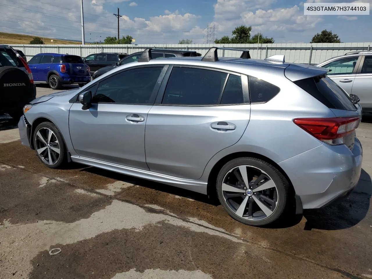 2017 Subaru Impreza Sport VIN: 4S3GTAM67H3744103 Lot: 70322094