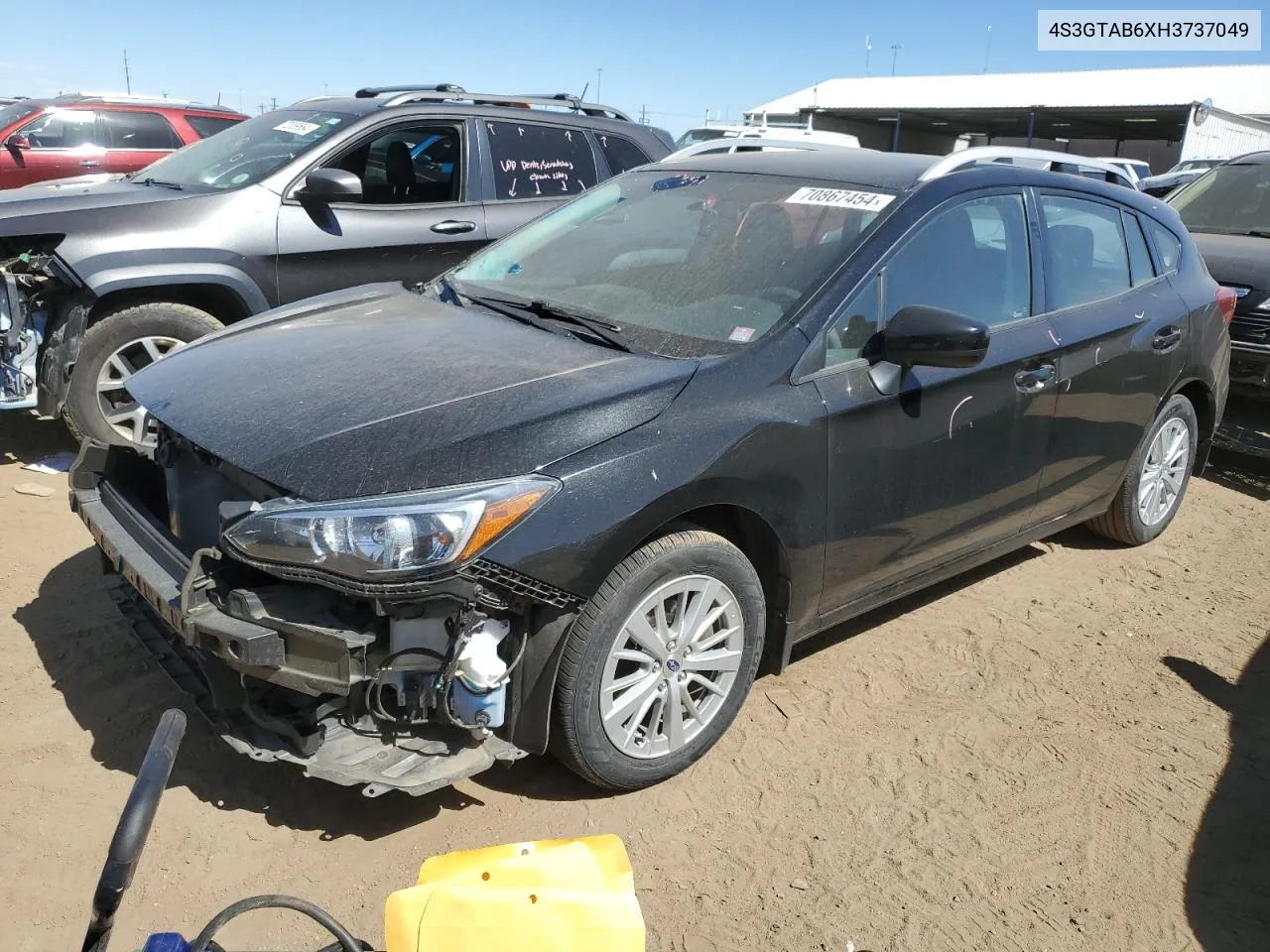 2017 Subaru Impreza Premium VIN: 4S3GTAB6XH3737049 Lot: 70867454