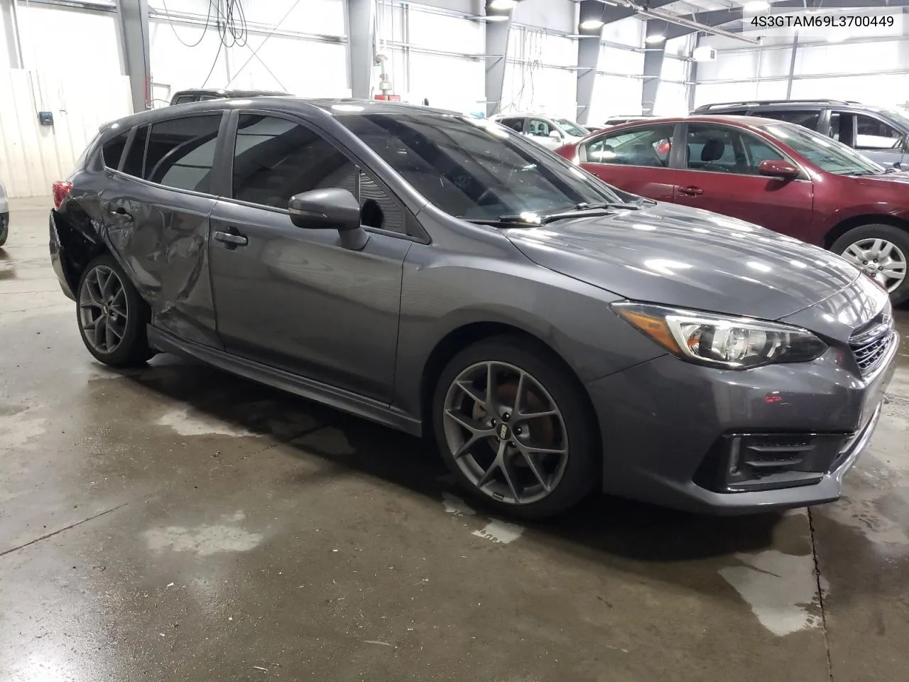 2020 Subaru Impreza Sport VIN: 4S3GTAM69L3700449 Lot: 71770854