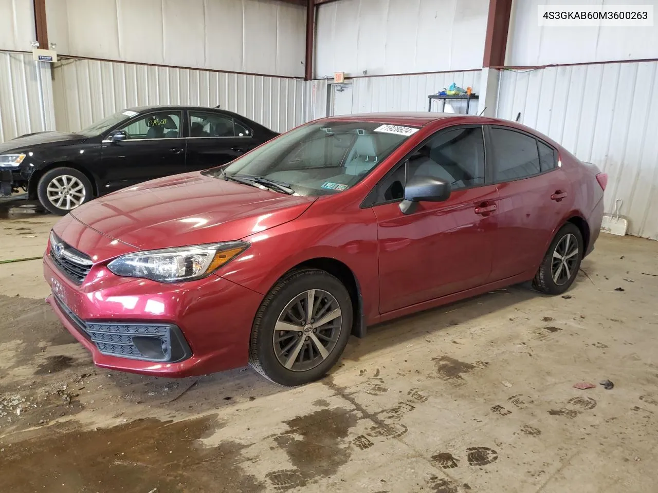 2021 Subaru Impreza VIN: 4S3GKAB60M3600263 Lot: 71928624