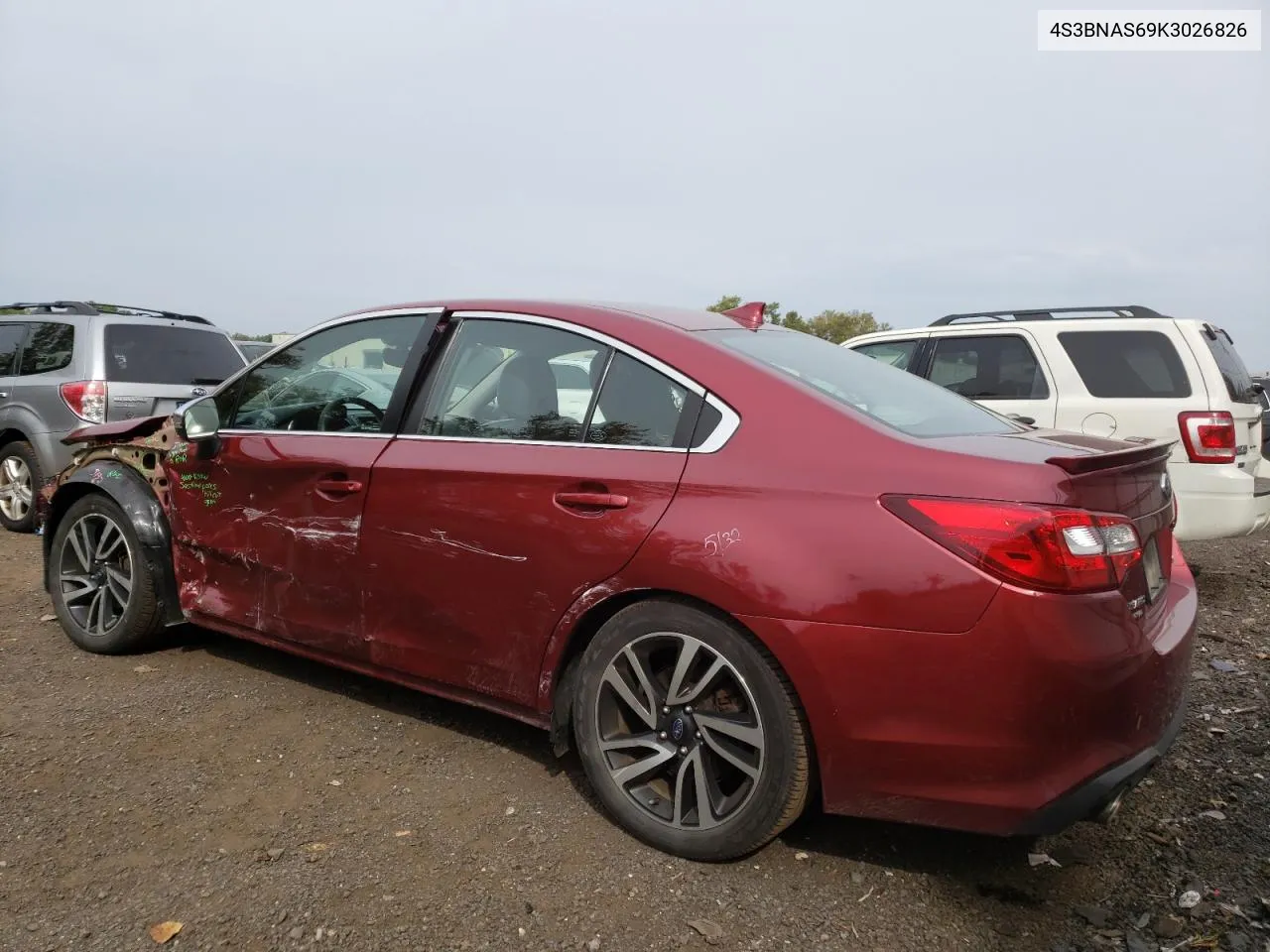 4S3BNAS69K3026826 2019 Subaru Legacy Sport