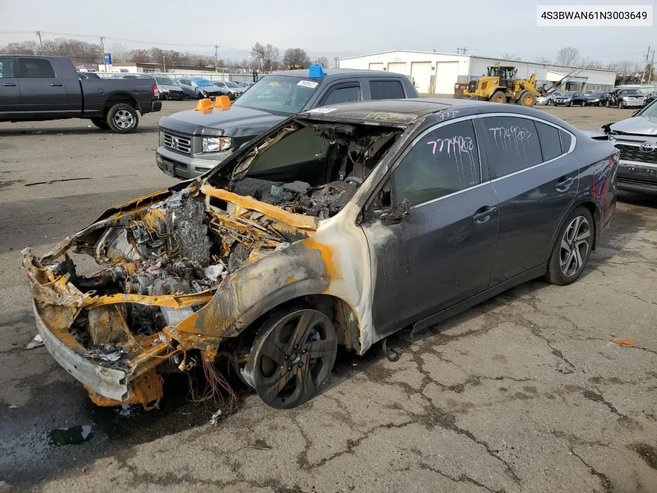 4S3BWAN61N3003649 2022 Subaru Legacy Limited