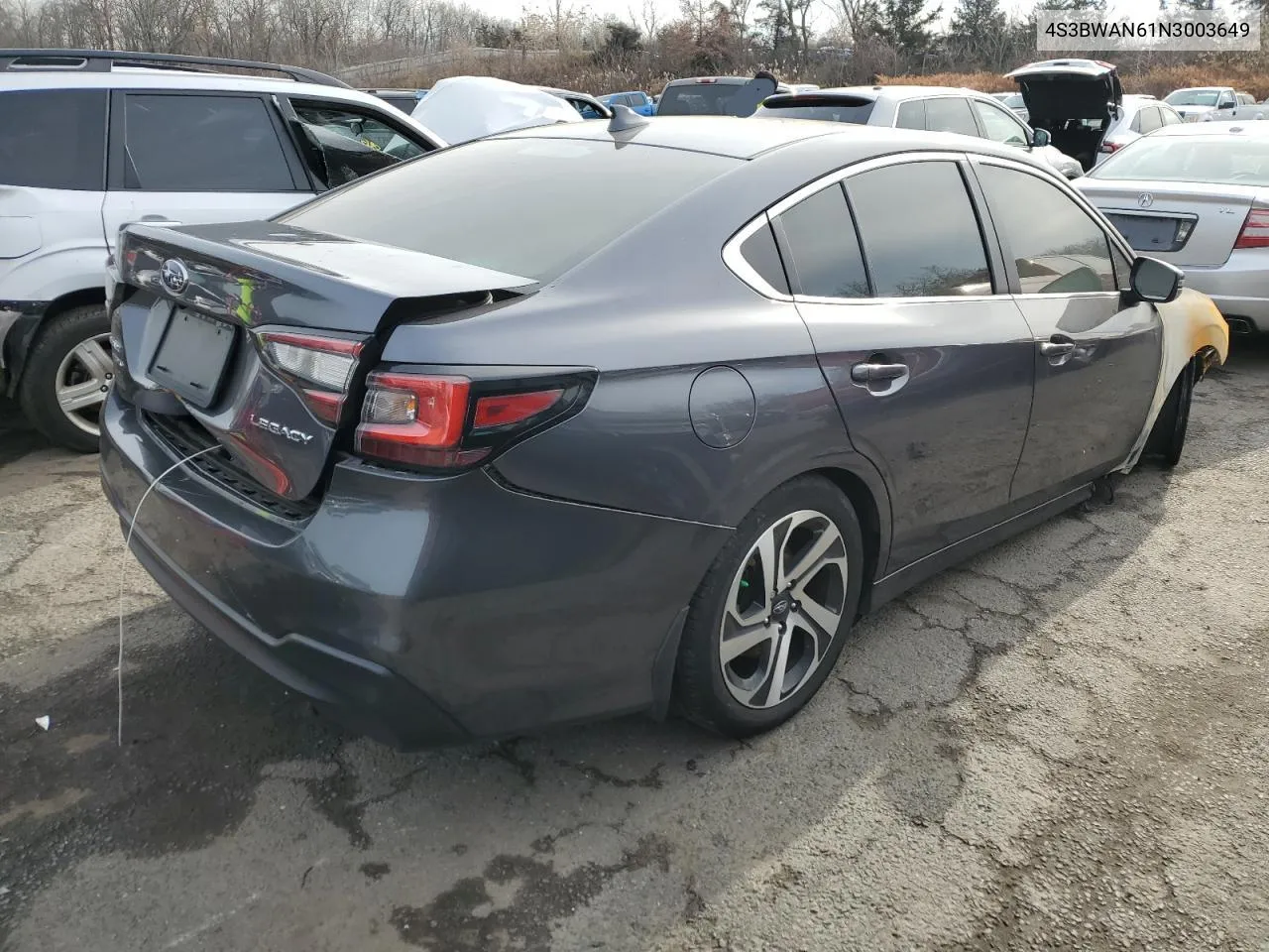 4S3BWAN61N3003649 2022 Subaru Legacy Limited