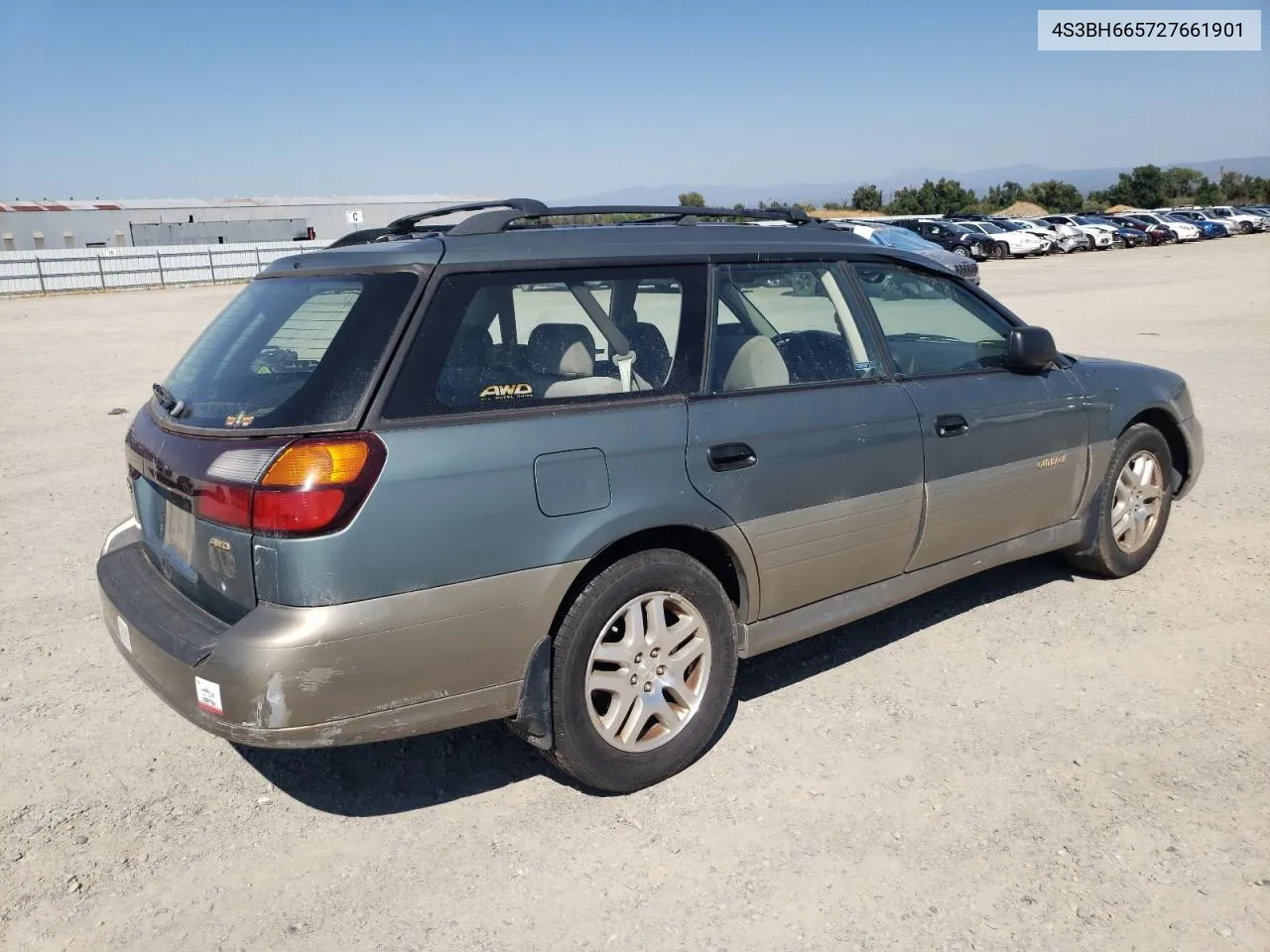 2002 Subaru Legacy Outback VIN: 4S3BH665727661901 Lot: 68181114