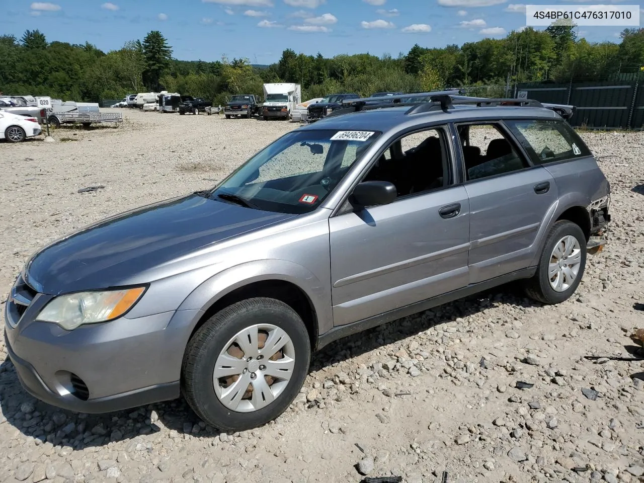 4S4BP61C476317010 2007 Subaru Outback Outback 2.5I