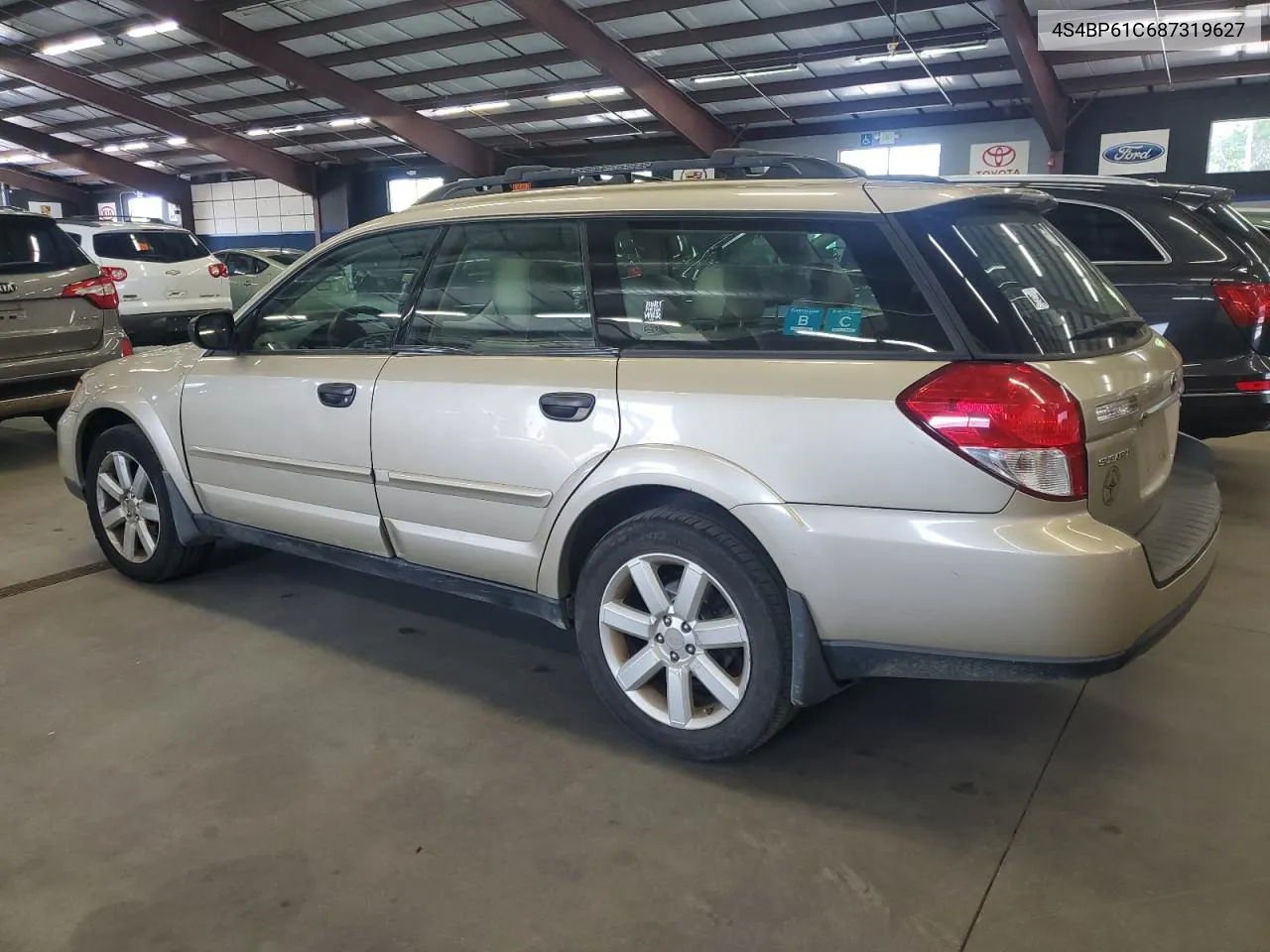 2008 Subaru Outback 2.5I VIN: 4S4BP61C687319627 Lot: 69453374