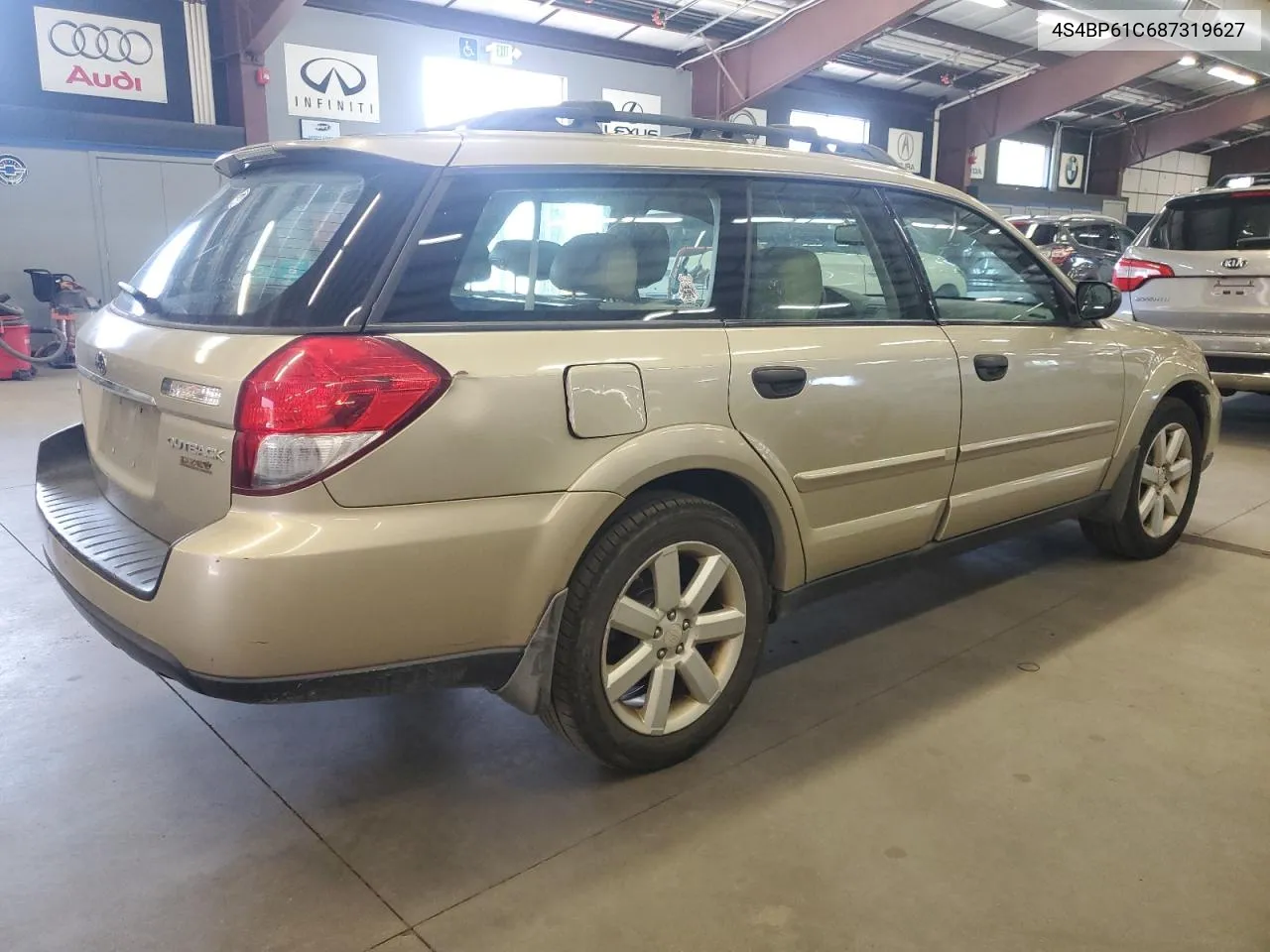 4S4BP61C687319627 2008 Subaru Outback 2.5I