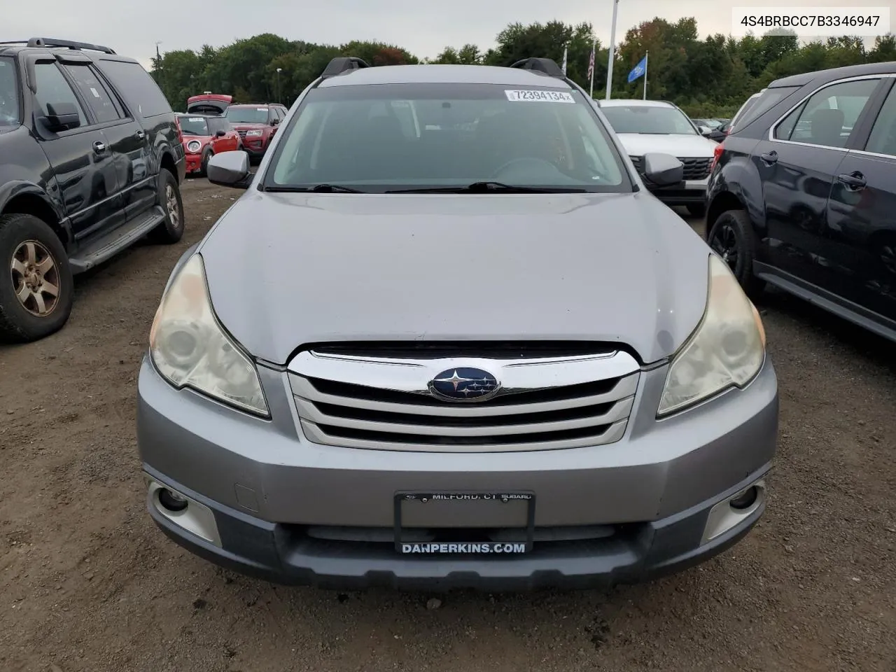 2011 Subaru Outback 2.5I Premium VIN: 4S4BRBCC7B3346947 Lot: 72394134