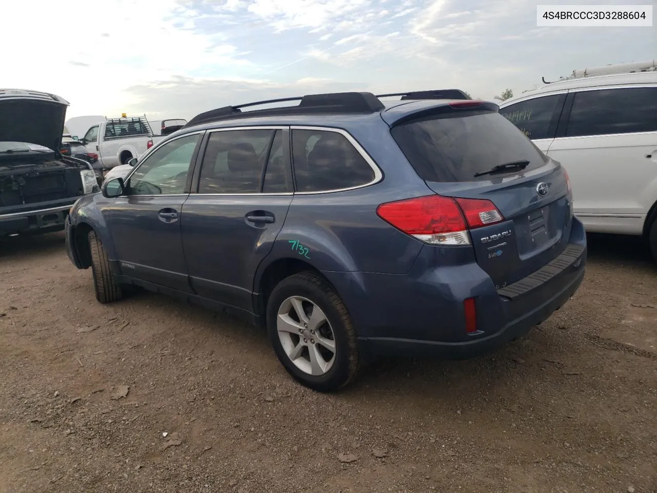 2013 Subaru Outback 2.5I Premium VIN: 4S4BRCCC3D3288604 Lot: 71491084