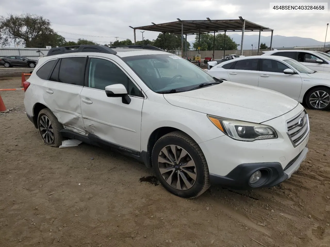 2016 Subaru Outback 3.6R Limited VIN: 4S4BSENC4G3284658 Lot: 72013804