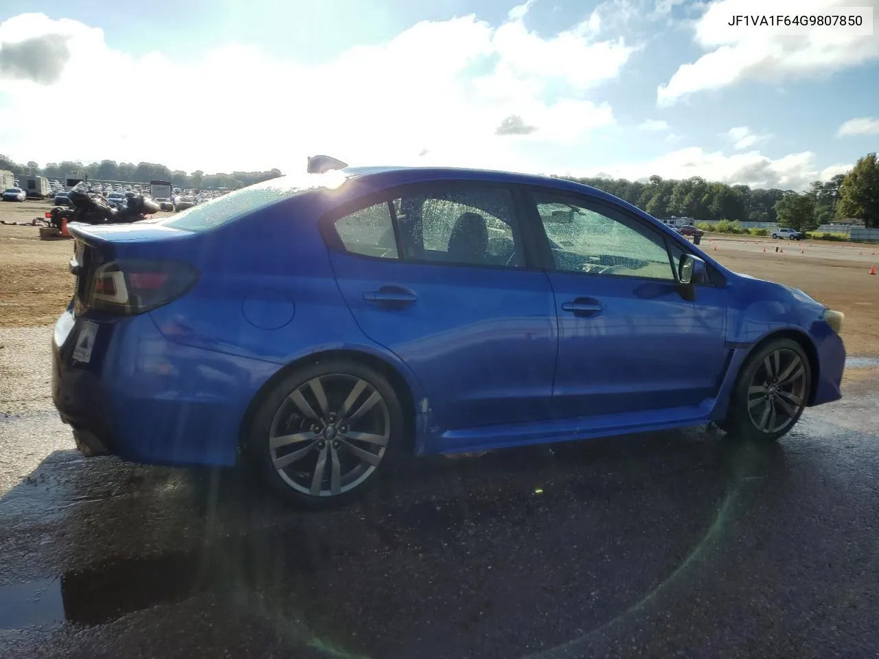 JF1VA1F64G9807850 2016 Subaru Wrx Premium