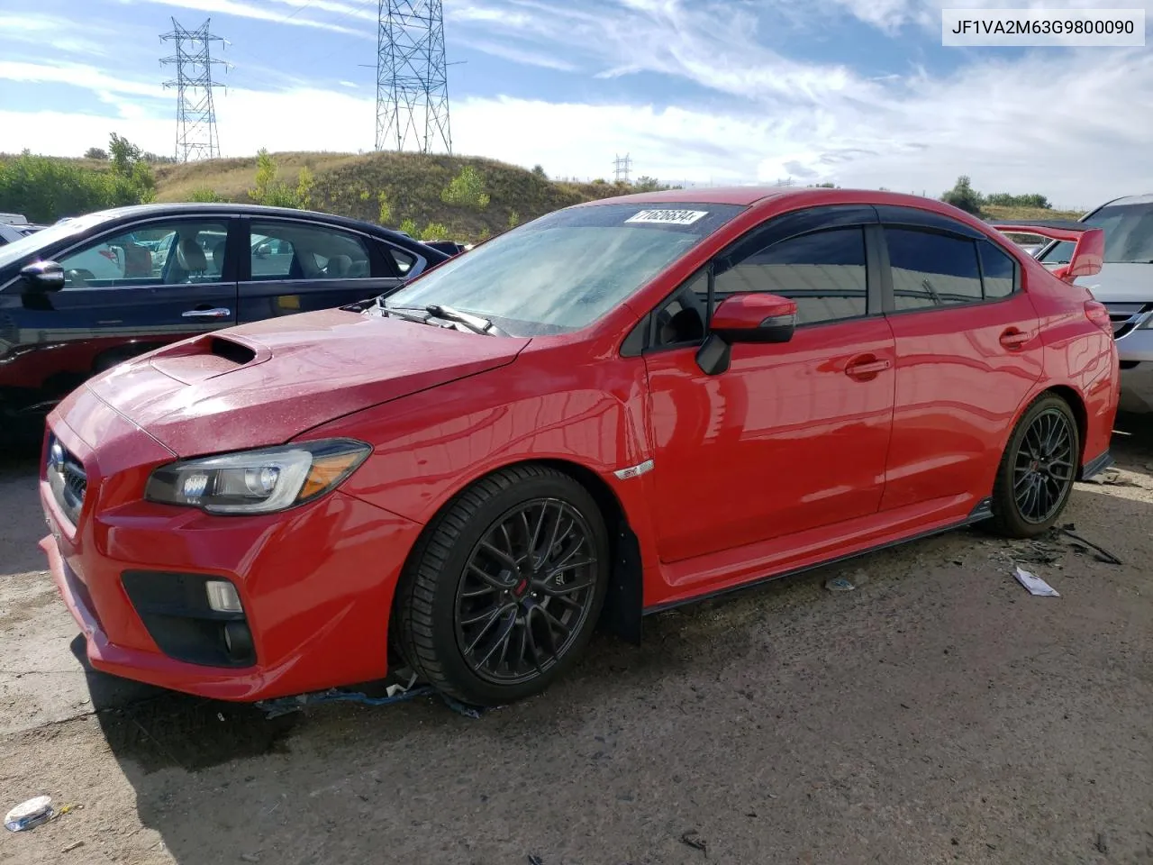 2016 Subaru Wrx Sti VIN: JF1VA2M63G9800090 Lot: 71626634