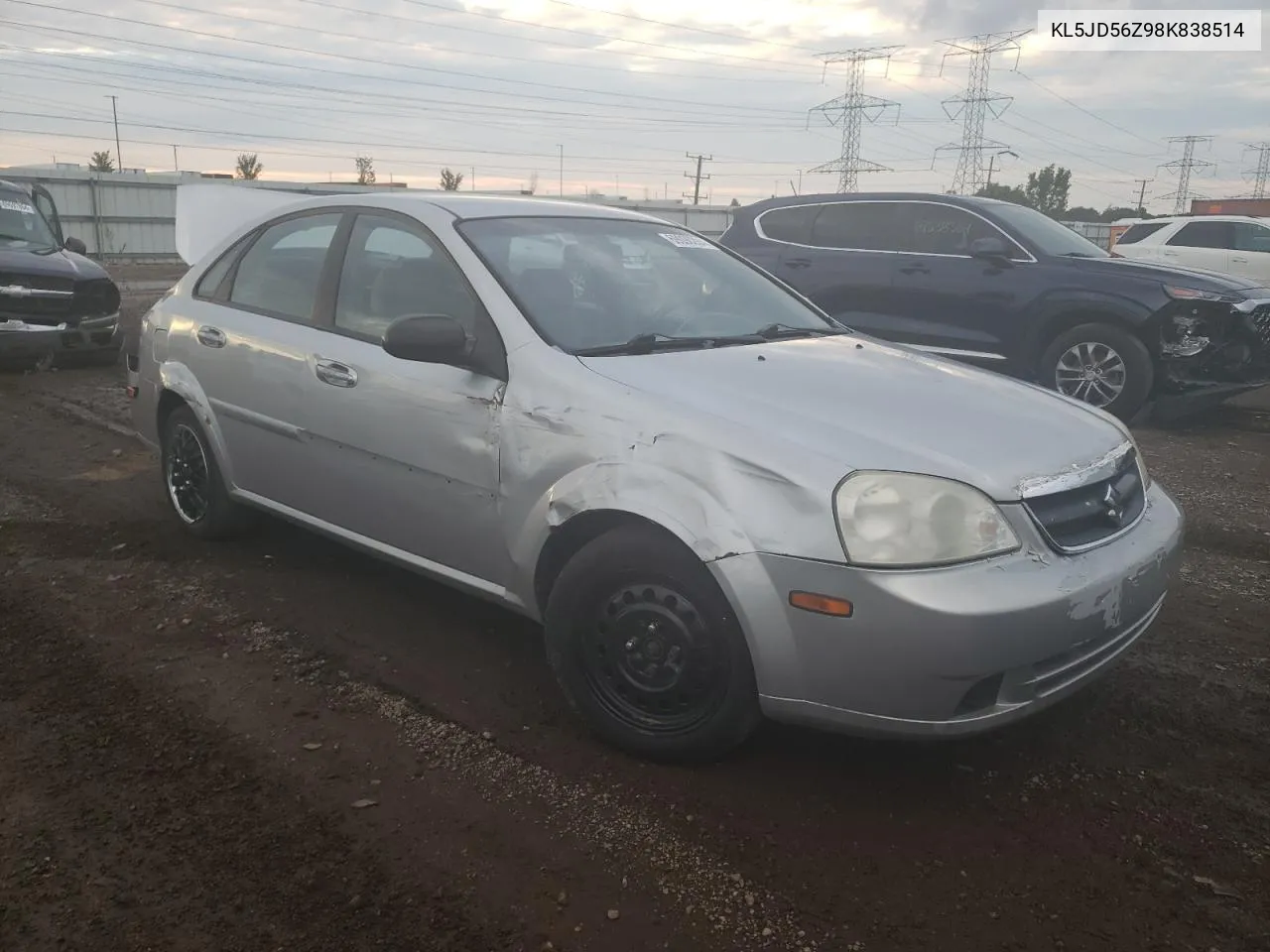 KL5JD56Z98K838514 2008 Suzuki Forenza Base