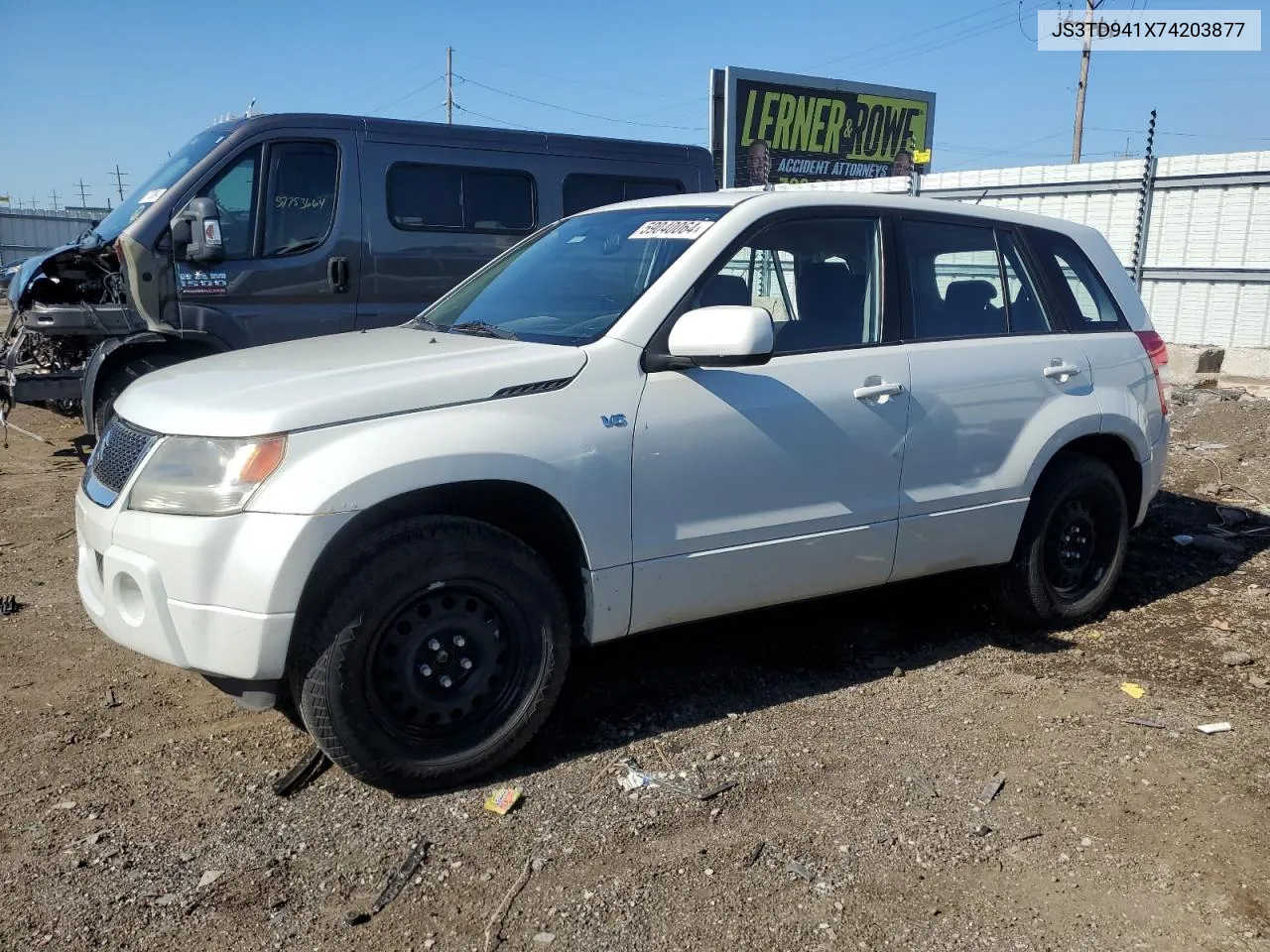 2007 Suzuki Grand Vitara VIN: JS3TD941X74203877 Lot: 59040064