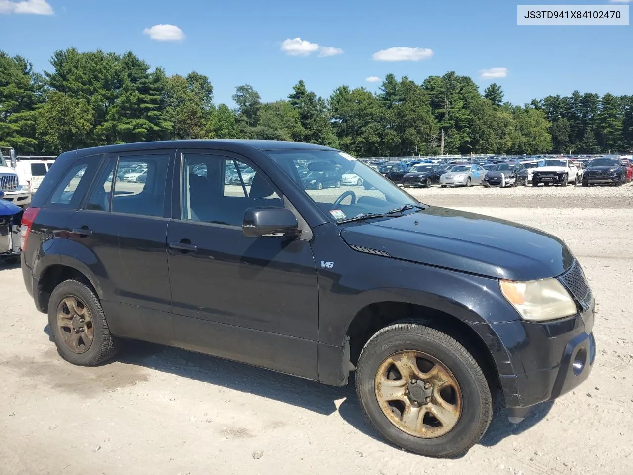 2008 Suzuki Grand Vitara VIN: JS3TD941X84102470 Lot: 70339634