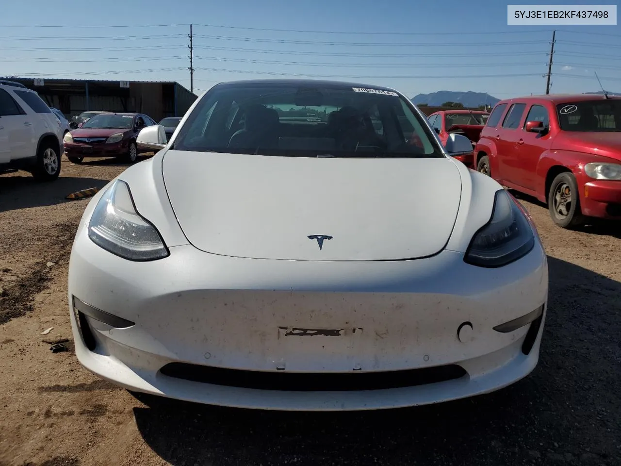 5YJ3E1EB2KF437498 2019 Tesla Model 3