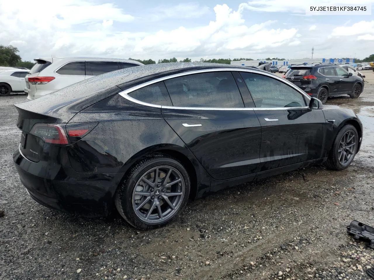 2019 Tesla Model 3 VIN: 5YJ3E1EB1KF384745 Lot: 72182164