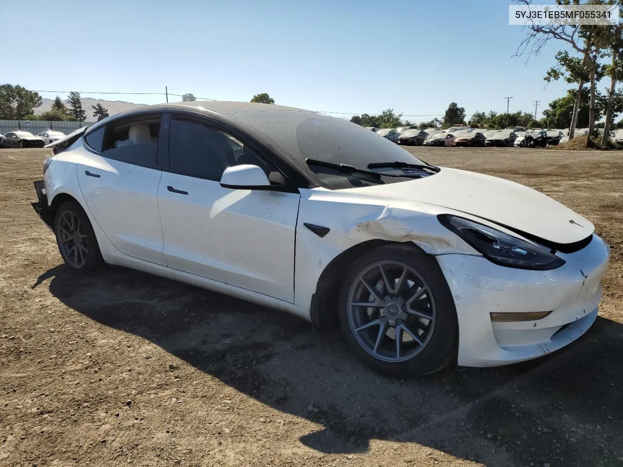 2021 Tesla Model 3 VIN: 5YJ3E1EB5MF055341 Lot: 60878644