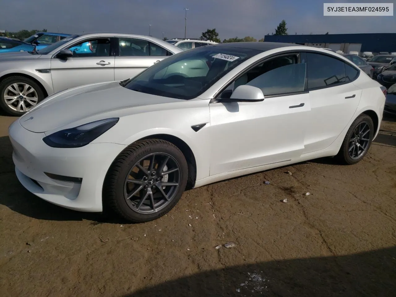 2021 Tesla Model 3 VIN: 5YJ3E1EA3MF024595 Lot: 71154824