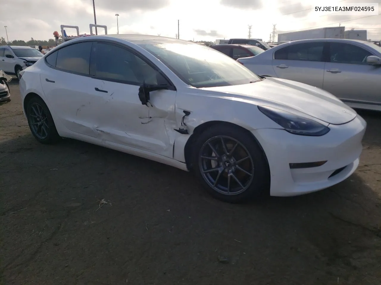 2021 Tesla Model 3 VIN: 5YJ3E1EA3MF024595 Lot: 71154824