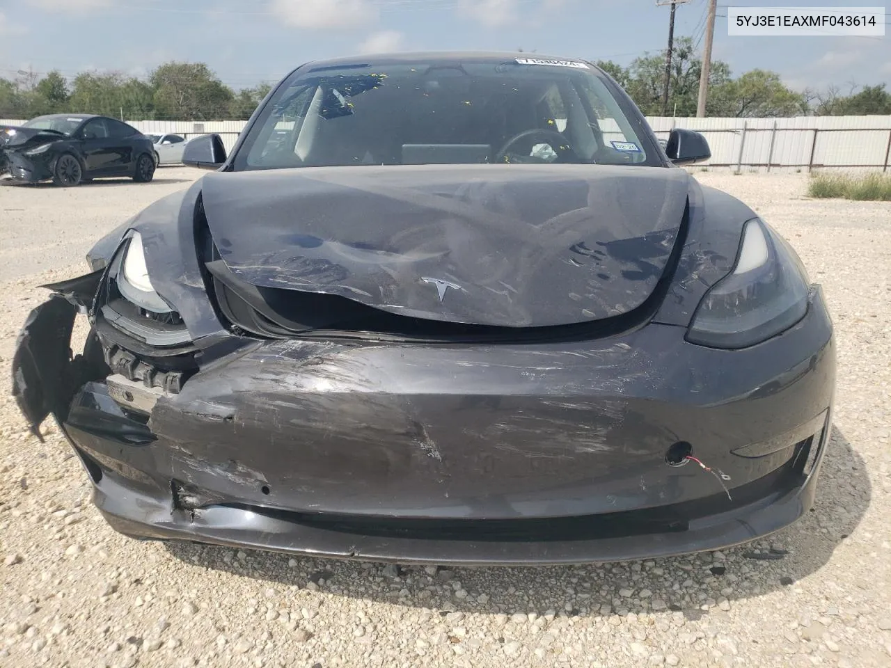 5YJ3E1EAXMF043614 2021 Tesla Model 3