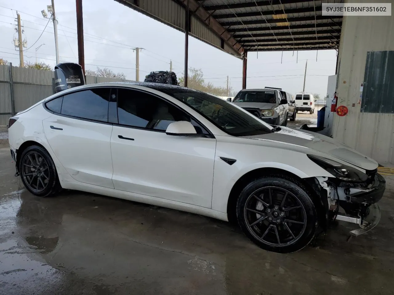 2022 Tesla Model 3 VIN: 5YJ3E1EB6NF351602 Lot: 69830804