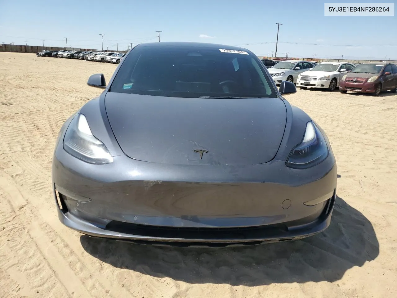 2022 Tesla Model 3 VIN: 5YJ3E1EB4NF286264 Lot: 70437104