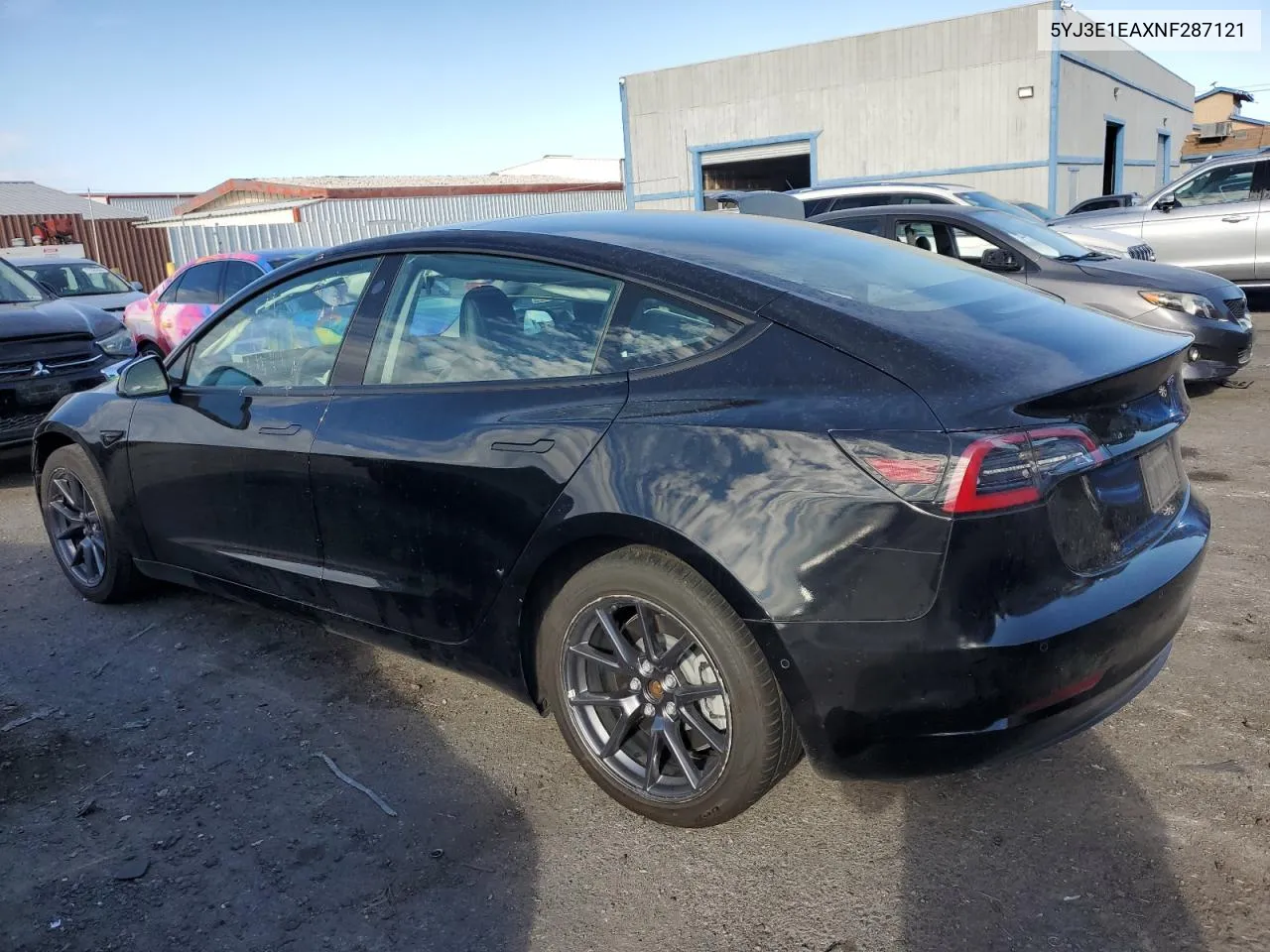 2022 Tesla Model 3 VIN: 5YJ3E1EAXNF287121 Lot: 72261004