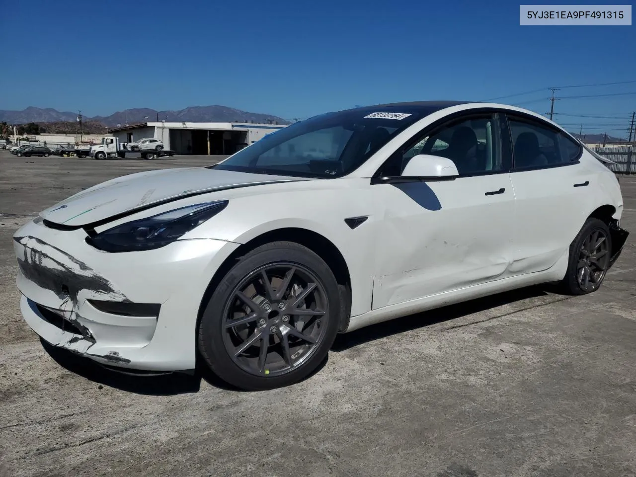 2023 Tesla Model 3 VIN: 5YJ3E1EA9PF491315 Lot: 68132264