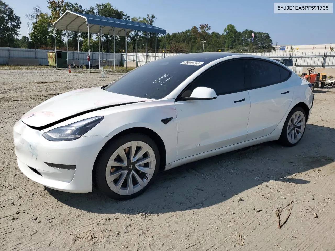 2023 Tesla Model 3 VIN: 5YJ3E1EA5PF591735 Lot: 68865264