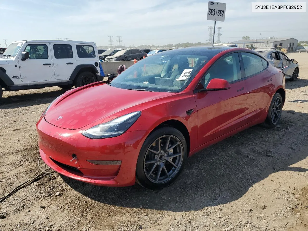 5YJ3E1EA8PF682952 2023 Tesla Model 3