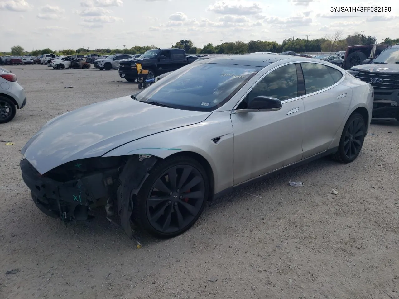 2015 Tesla Model S P85D VIN: 5YJSA1H43FF082190 Lot: 71476514