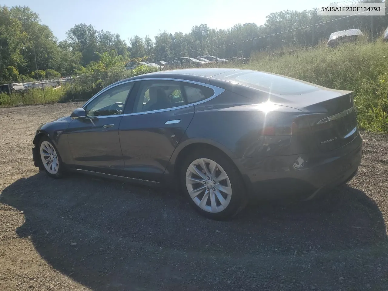 2016 Tesla Model S VIN: 5YJSA1E23GF134793 Lot: 70917224