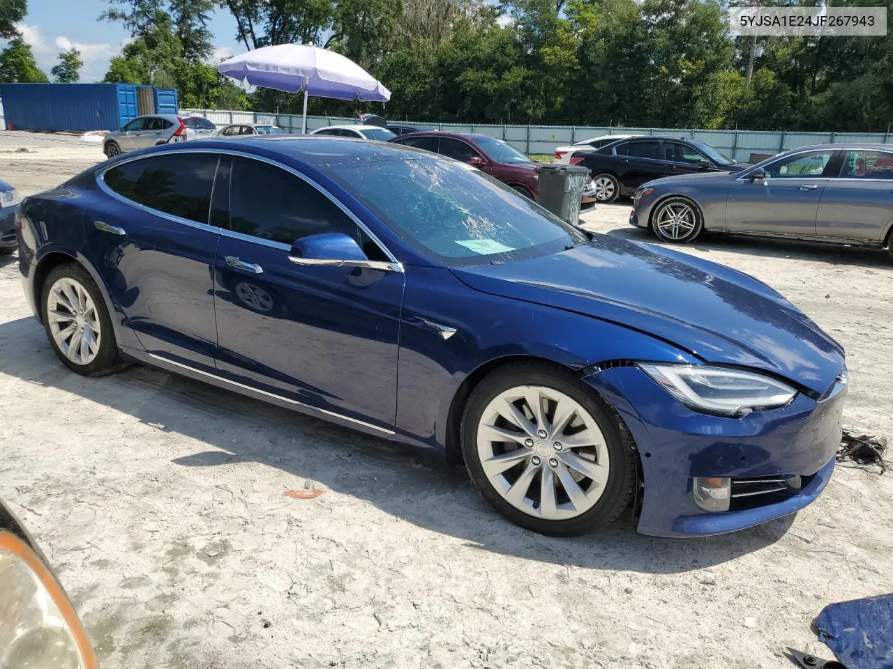 2018 Tesla Model S VIN: 5YJSA1E24JF267943 Lot: 71038294