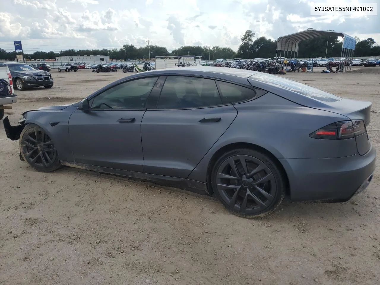 2022 Tesla Model S VIN: 5YJSA1E55NF491092 Lot: 65455044