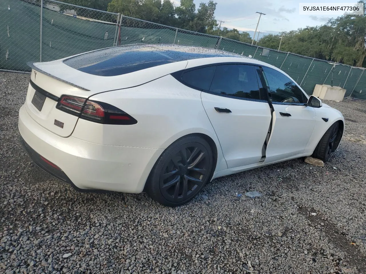 5YJSA1E64NF477306 2022 Tesla Model S