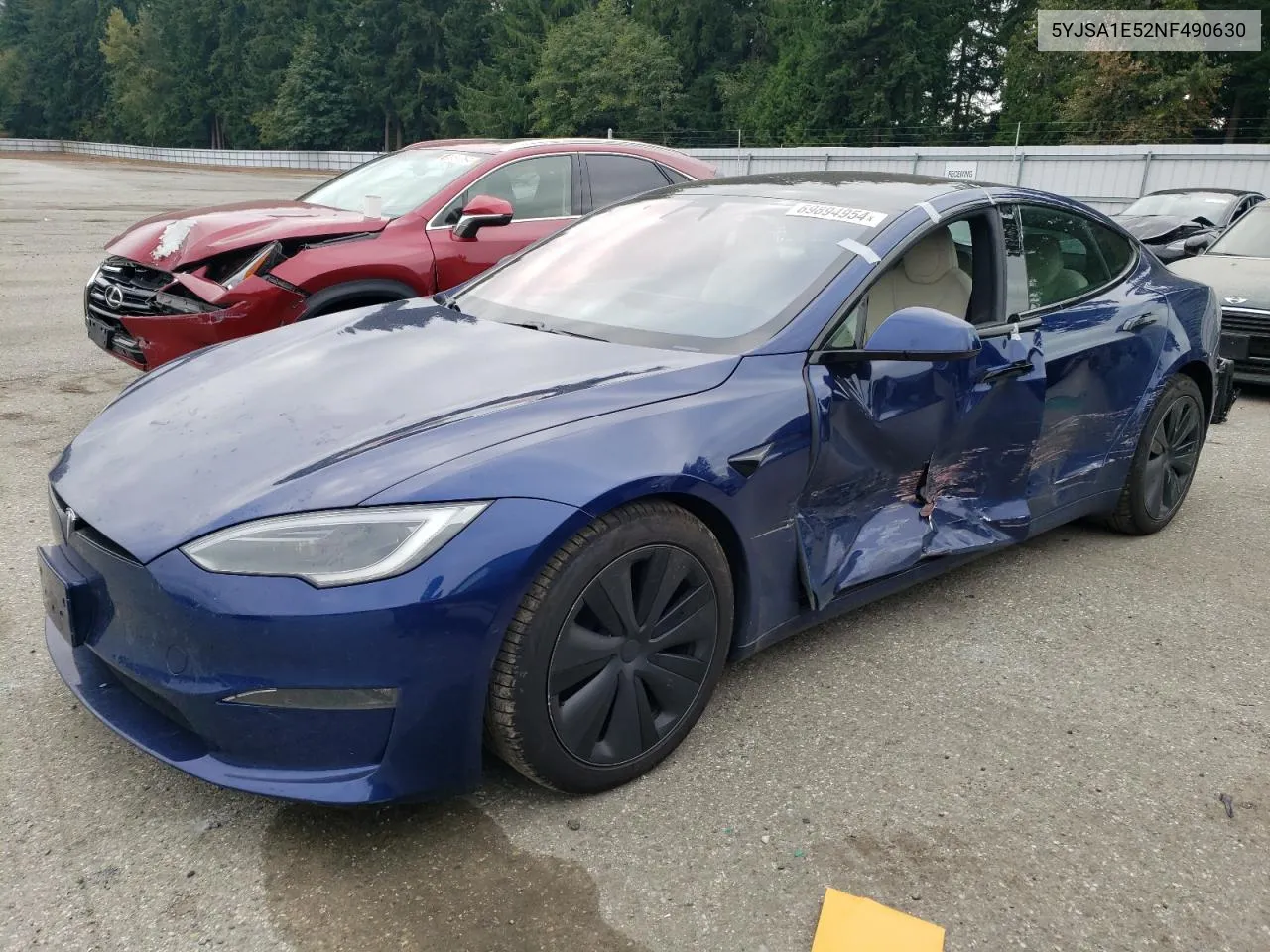 5YJSA1E52NF490630 2022 Tesla Model S