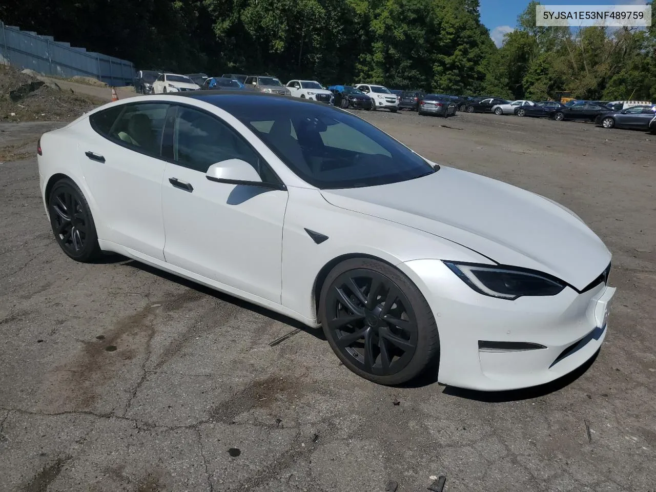 5YJSA1E53NF489759 2022 Tesla Model S