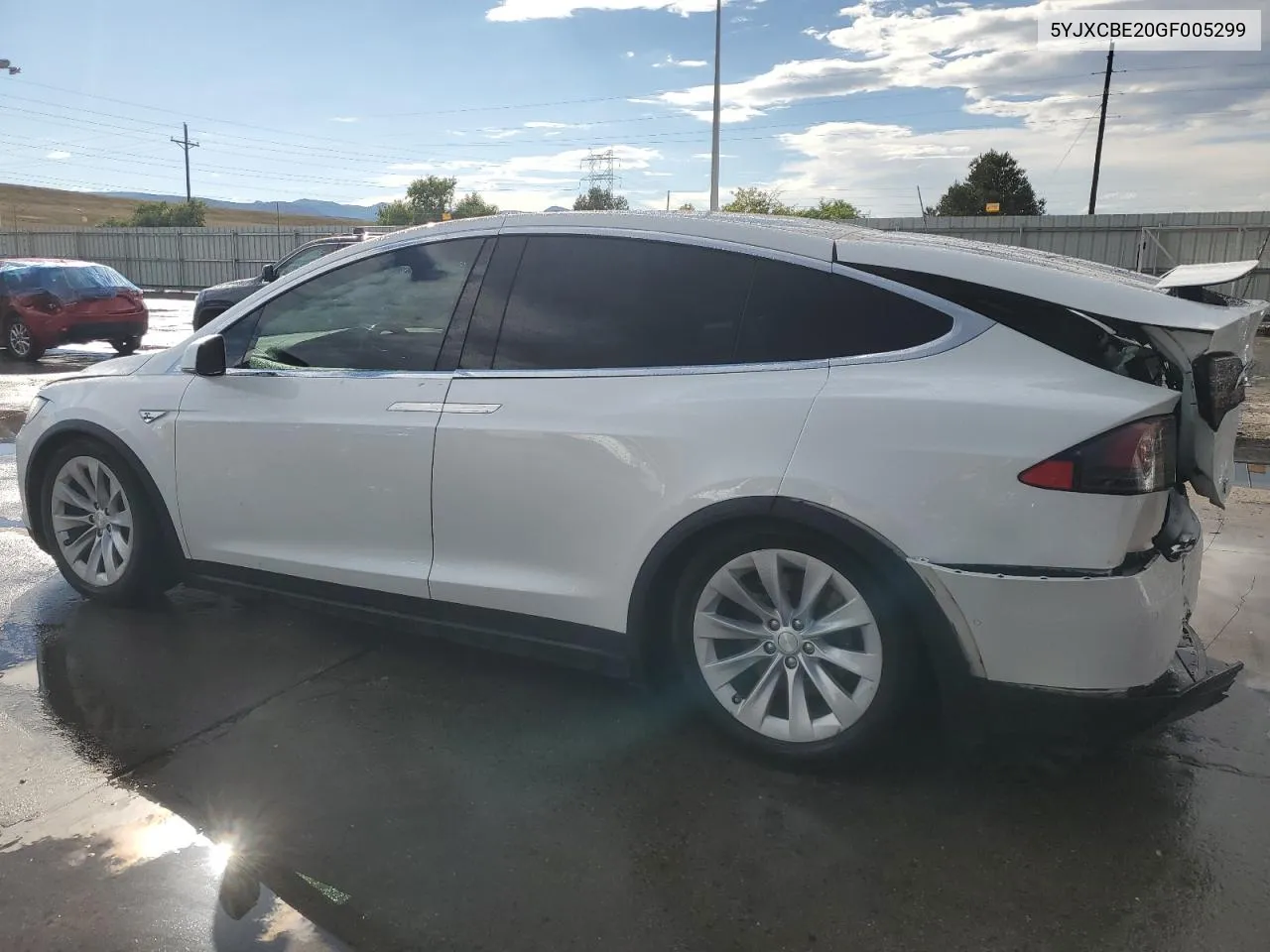 5YJXCBE20GF005299 2016 Tesla Model X