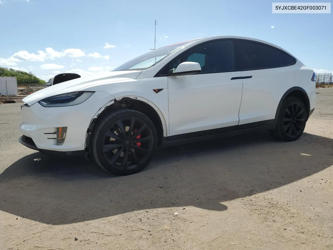 2016 Tesla Model X VIN: 5YJXCBE42GF003071 Lot: 71686994