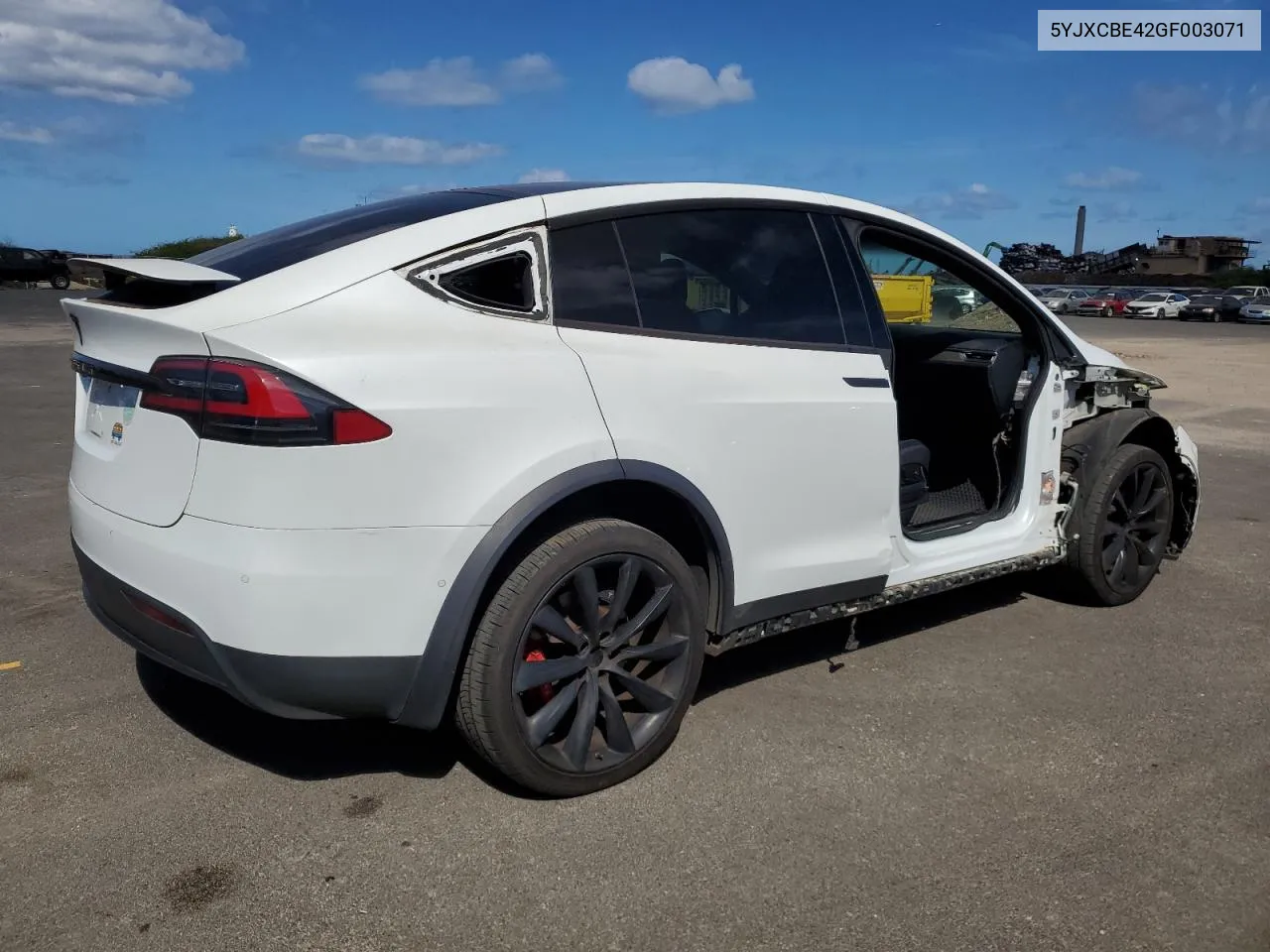 2016 Tesla Model X VIN: 5YJXCBE42GF003071 Lot: 71686994