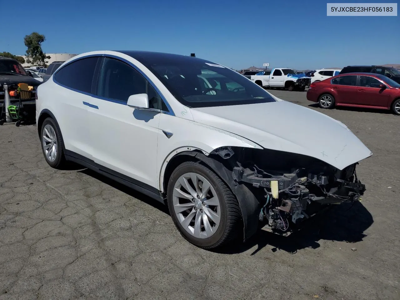 2017 Tesla Model X VIN: 5YJXCBE23HF056183 Lot: 71069044