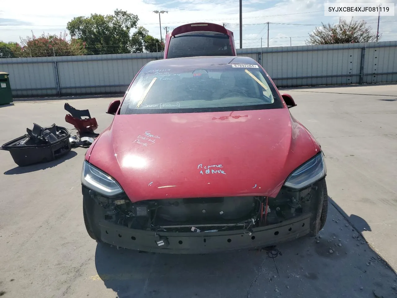 5YJXCBE4XJF081119 2018 Tesla Model X