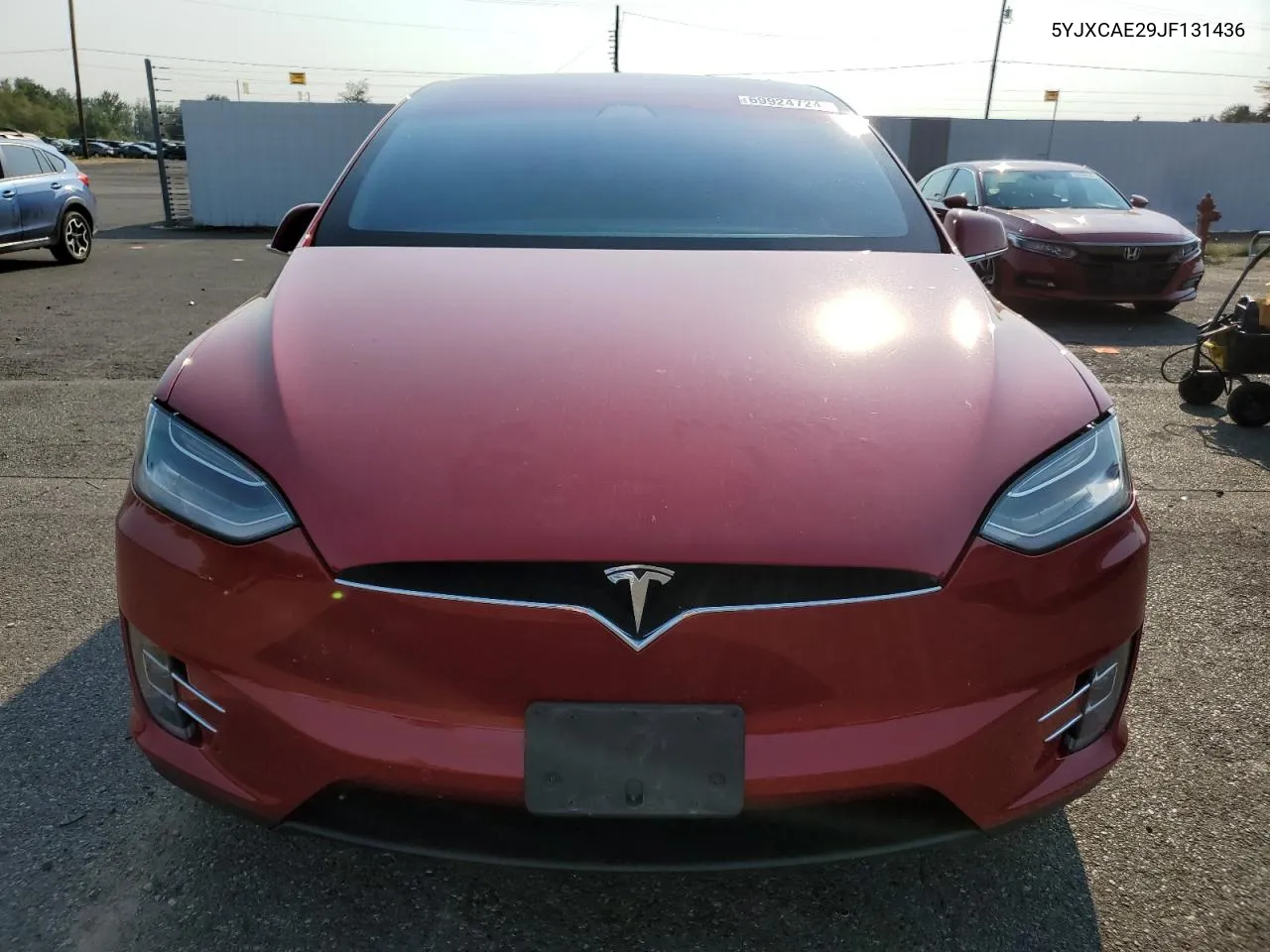 2018 Tesla Model X VIN: 5YJXCAE29JF131436 Lot: 69924724