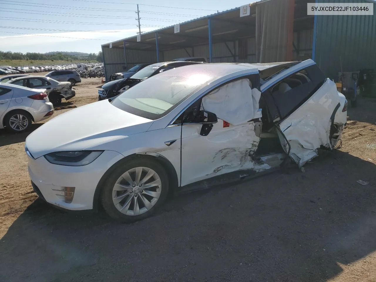 2018 Tesla Model X VIN: 5YJXCDE22JF103446 Lot: 70805164