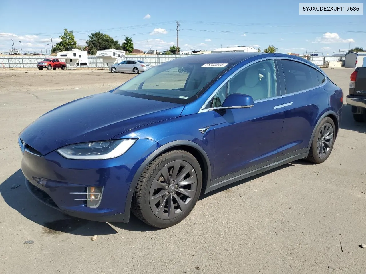 2018 Tesla Model X VIN: 5YJXCDE2XJF119636 Lot: 71288014