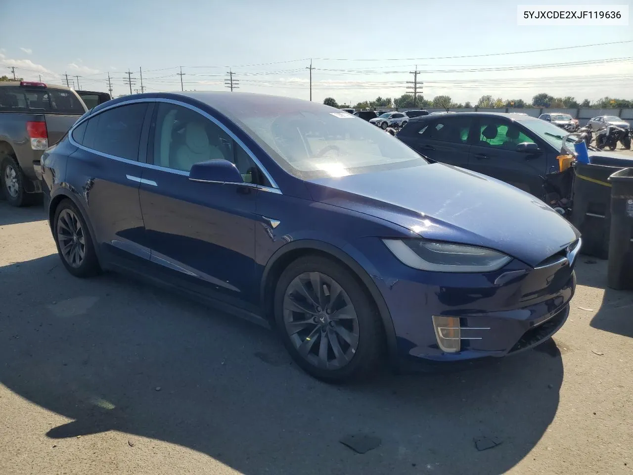 2018 Tesla Model X VIN: 5YJXCDE2XJF119636 Lot: 71288014