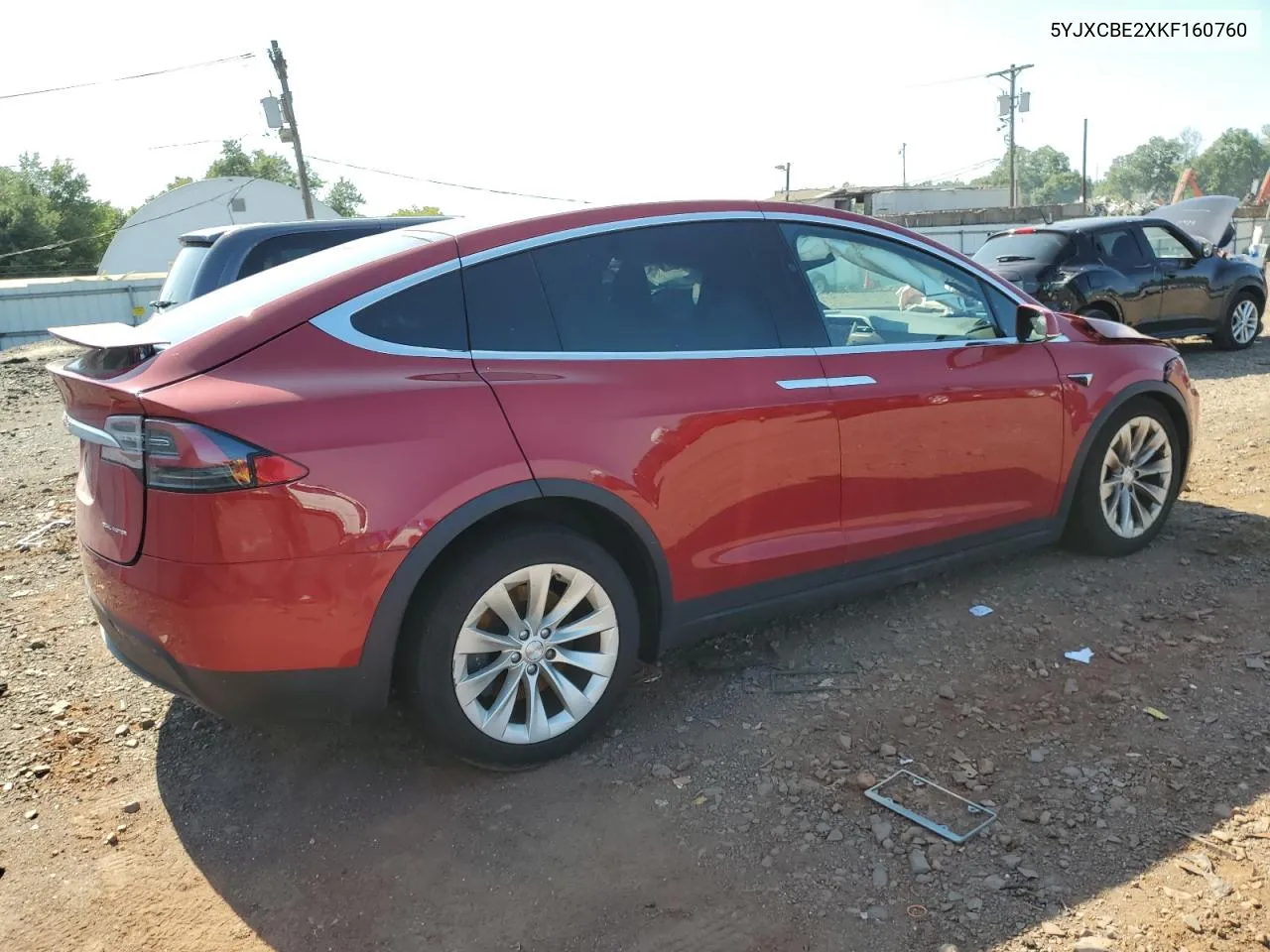 2019 Tesla Model X VIN: 5YJXCBE2XKF160760 Lot: 68527384