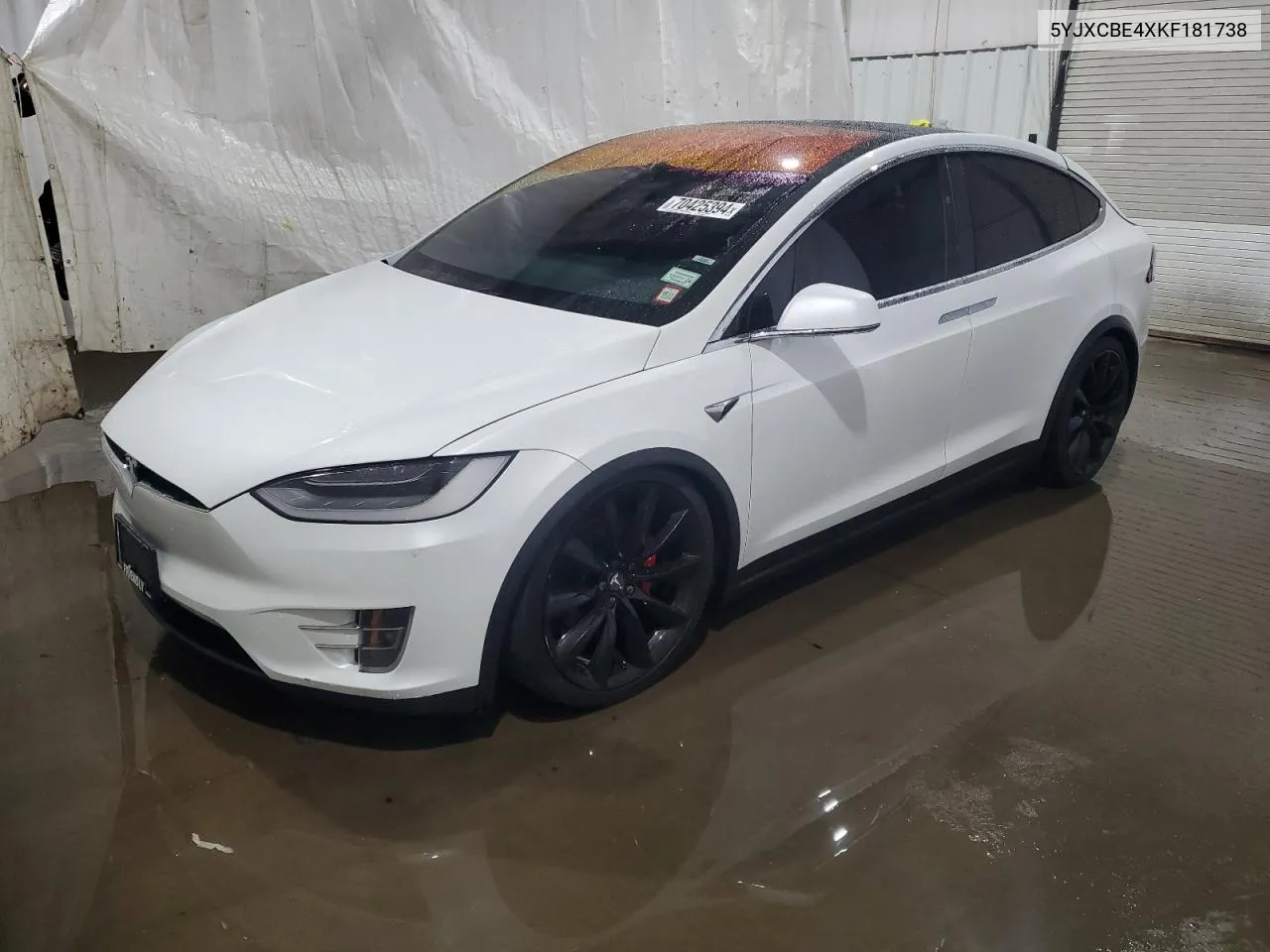 2019 Tesla Model X VIN: 5YJXCBE4XKF181738 Lot: 70425394